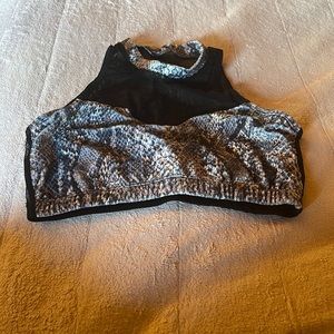 Vintage 1980’s Hot Skims Black & Grey Mesh Workout Shirt